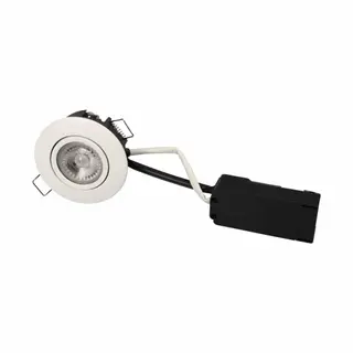 Produktfoto för Scan Products Luna lp 230v dimmable flicker free 6.2w 4000k cri95 ip44 matt white round