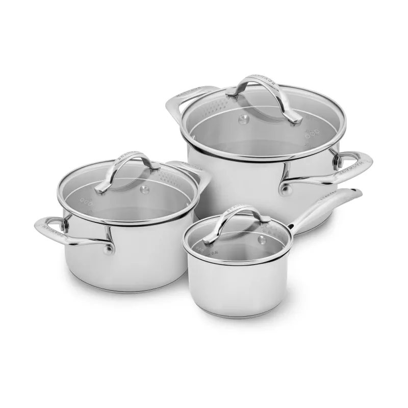 Alternativ bild 0 för Scanpan STS grytset 3 delar, rostfritt stål