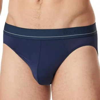 Alternativ bild 0 för Schiesser Kalsonger Pure Micro Rio Briefs Plain Mörkblå Small Herr