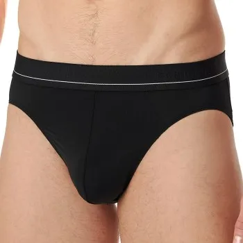 Alternativ bild 0 för Schiesser Kalsonger Pure Micro Rio Briefs Plain Svart XX-Large Herr