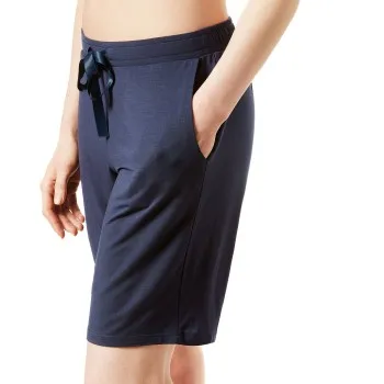 Alternativ bild 0 för Schiesser Mix and Relax Bermuda Shorts Blå modal XX-Large Dam