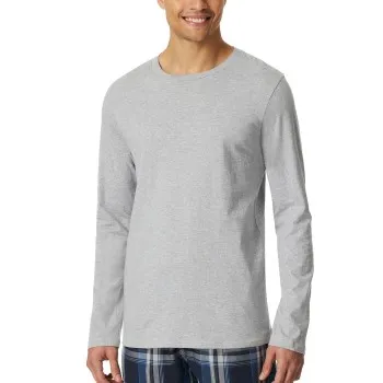 Alternativ bild 0 för Schiesser Mix and Relax Long Sleeve Grå bomull X-Large Herr