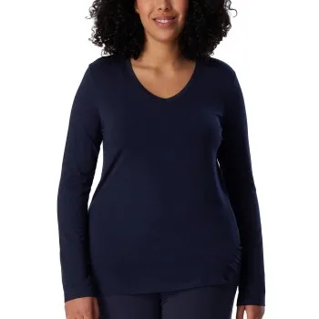 Alternativ bild 0 för Schiesser Mix and Relax Long Sleeve Shirt Blå modal 3XL Dam