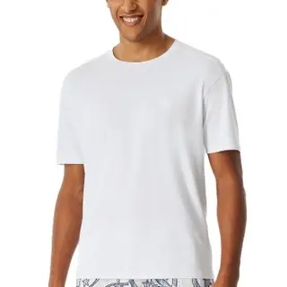 Produktfoto för Schiesser Mix and Relax Men Short Sleeve Shirt Vit bomull Medium Herr