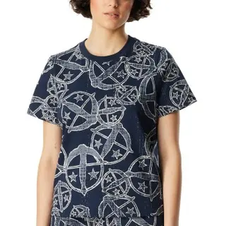 Produktfoto för Schiesser Mix and Relax Short Sleeve Shirt Mörkblå bomull Large Dam