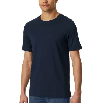 Alternativ bild 0 för Schiesser Mix and Relax T-shirt Mörkblå bomull XX-Large Herr
