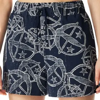 Produktfoto för Schiesser Mix and Relax Women Shorts Mörkblå bomull Large Dam