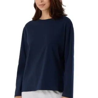 Produktfoto för Schiesser Women Mix and Relax Long Sleeved Shirt Mörkblå bomull 38 Dam