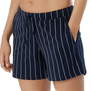 Produktfoto för Schiesser Women Mix and Relax Shorts Marin Randig bomull 34 Dam