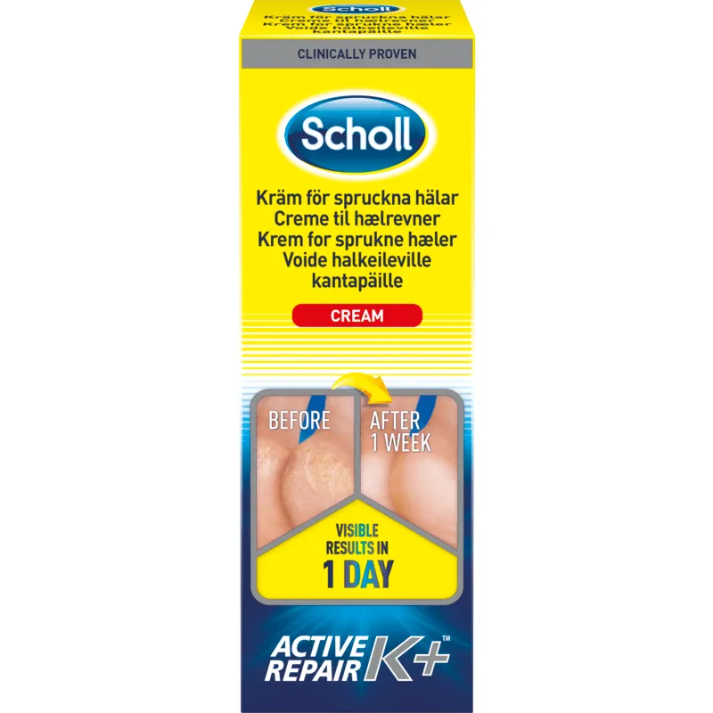Bild 1 för Scholl Kräm för Spruckna hälar K+ 60 ml