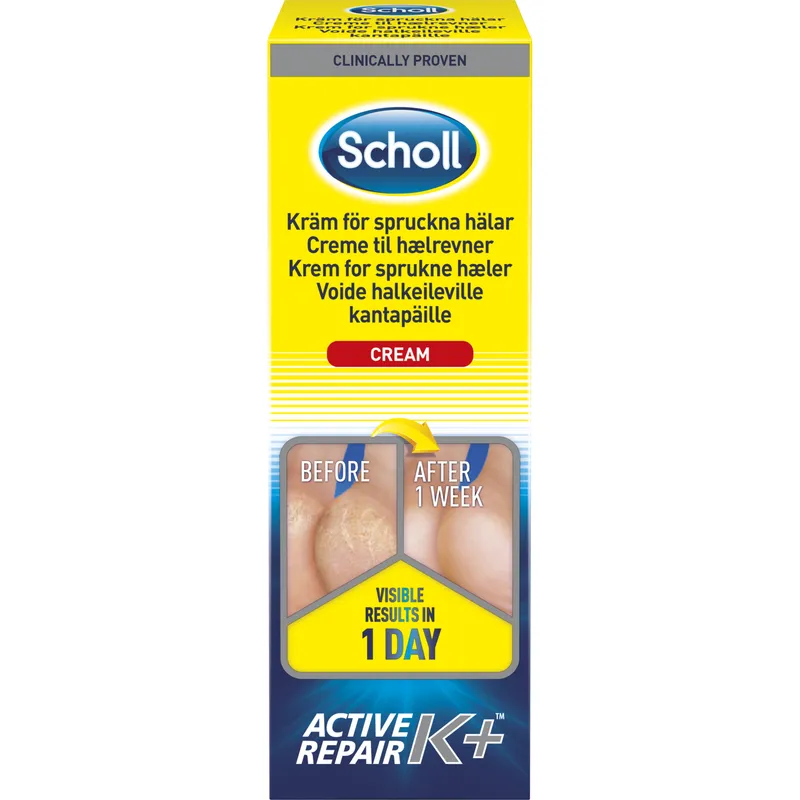 Bild 2 för Scholl Kräm för Spruckna hälar K+ 60 ml
