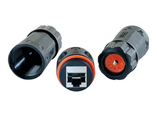 Alternativ bild 0 för Schwaiger - Kopplingsdon för nätverk - RJ-45 (hona) till RJ-45 (hona) - STP - CAT 6a - utomhus - svart