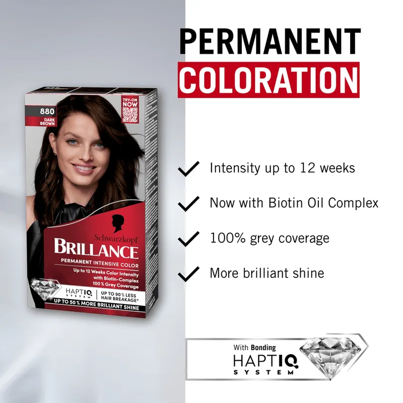 Bild 2 för Schwarzkopf Brillance 880 Dark Brown