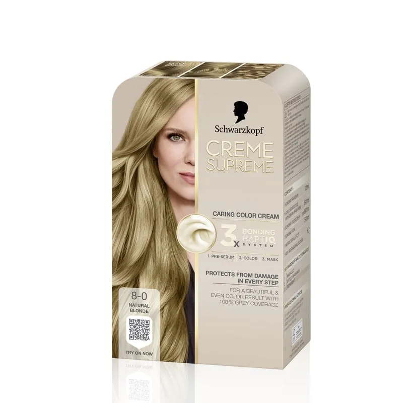 Bild 1 för Schwarzkopf Creme Supreme 8-0 Natural Blonde - 1 pcs