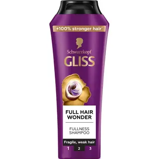 Produktfoto för Schwarzkopf Gliss Full Hair Wonder Shampoo 250 ml