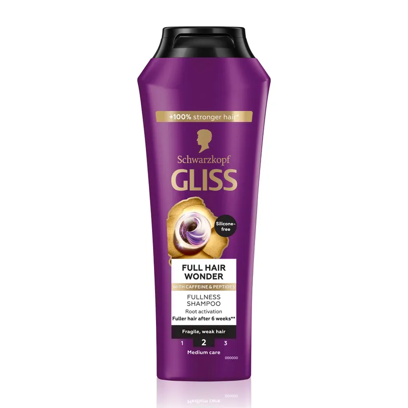 Bild 2 för Schwarzkopf Gliss Full Hair Wonder Shampoo 250 ml