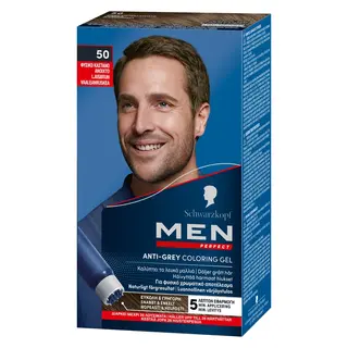 Produktfoto för Schwarzkopf Men Perfect hårfärg 50 Light Brown