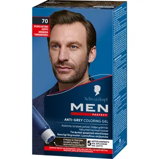 Produktfoto för Schwarzkopf Men Perfect hårfärg 70 Dark Brown