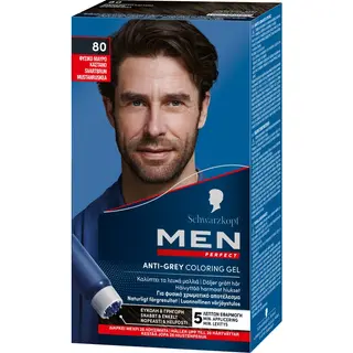 Produktfoto för Schwarzkopf Men Perfect hårfärg 80 BlackBrown