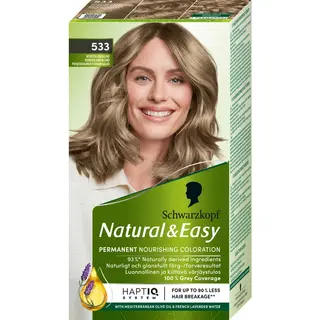 Produktfoto för Schwarzkopf Natural & Easy Hårfärg 533 Nordisk Askblond