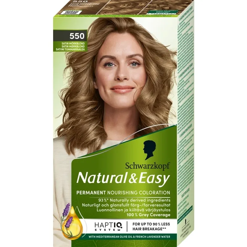 Bild 1 för Schwarzkopf Natural & Easy Hårfärg 550 Satin Mörkblond