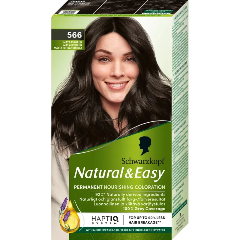 Bild 2 för Schwarzkopf Natural & Easy Hårfärg 566 Matt Askbrun