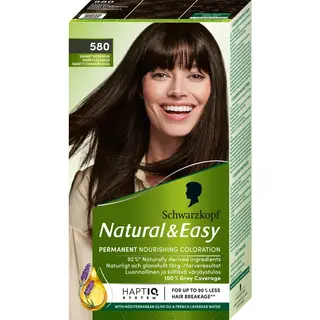 Produktfoto för Schwarzkopf Natural & Easy Hårfärg 580 Sammet Mörkbrun