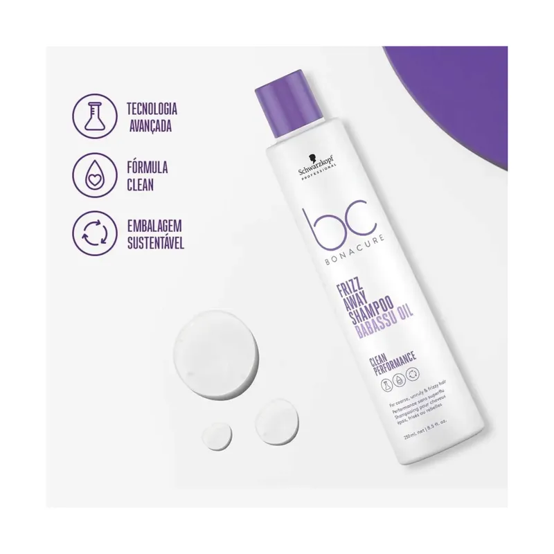 Bild 3 för Schwarzkopf Professional BC Bonacure Frizz Away Schampo 250 ml