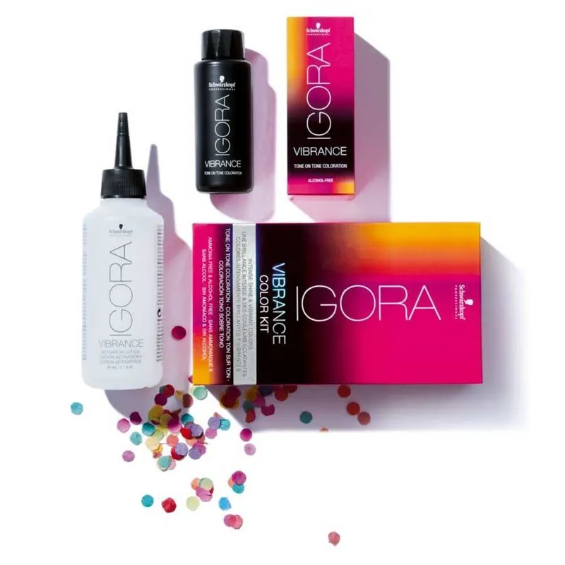 Bild 2 för Schwarzkopf Professional Igora Vibrance Kit 7-1 Medium Blonde Cen