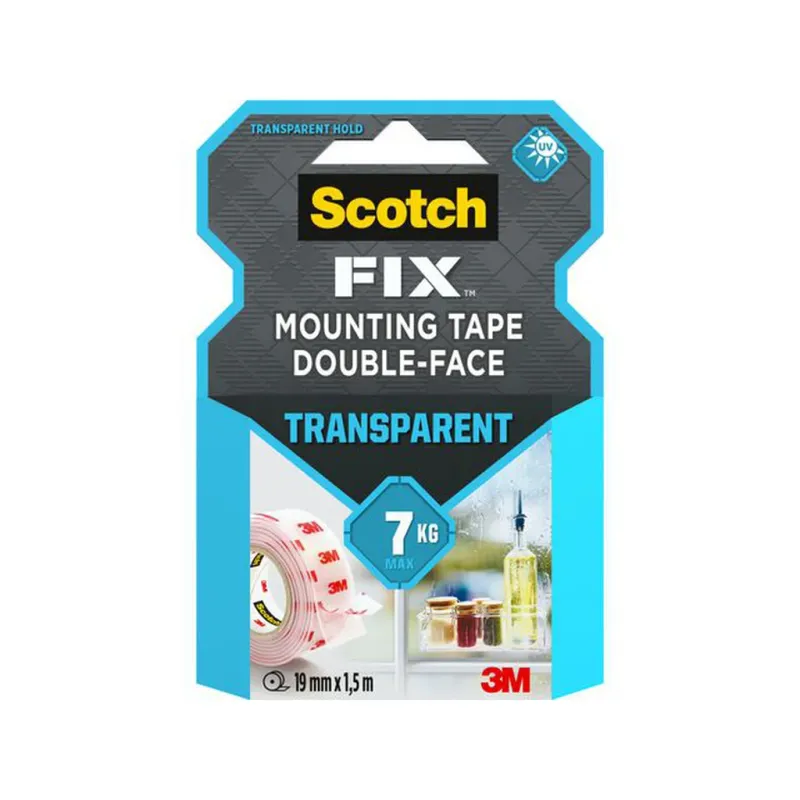 Alternativ bild 0 för Scotch® Monteringstejp transparent 19mmx1,5m