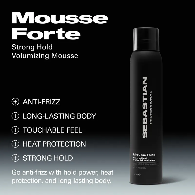 Bild 4 för Sebastian Professional Mousse Forte Strong Hold Volumizing Mousse