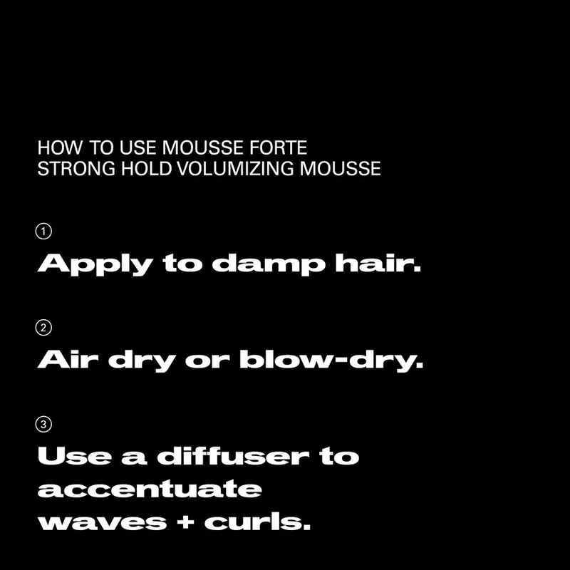 Bild 6 för Sebastian Professional Mousse Forte Strong Hold Volumizing Mousse