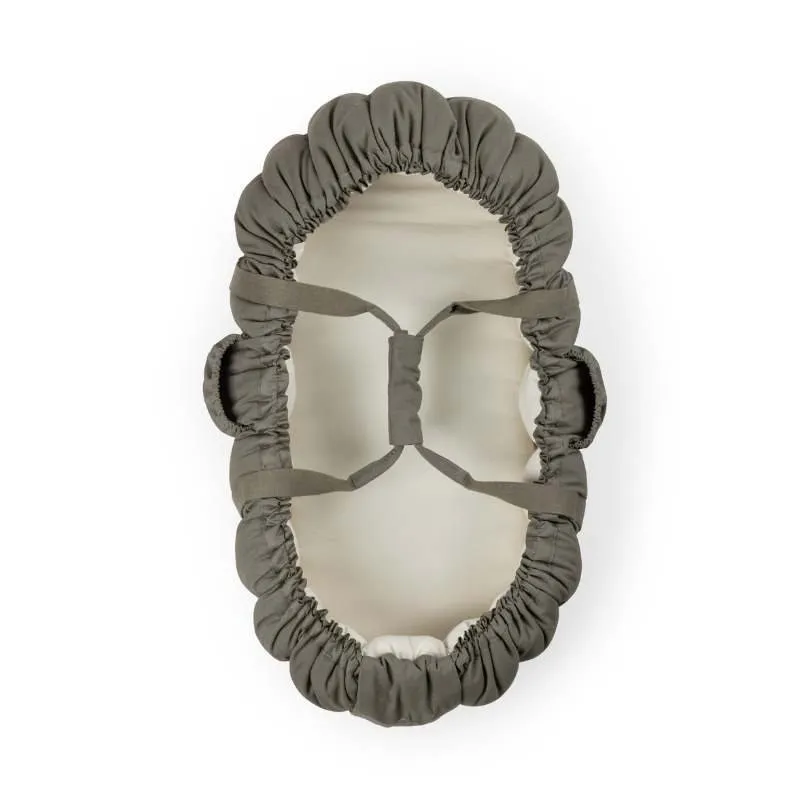 Bild 2 för Sebra - 3-in-1 Babynest - Baby Nest - Dark Olive - H19 x L72 x B40 cm