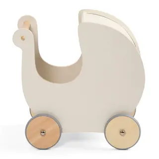Produktfoto för Sebra dockvagn, vit