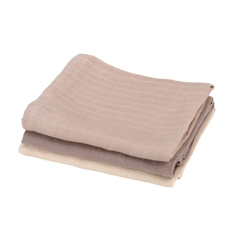 Bild 1 för Sebra muslinfilt 3-pack, moonlight beige