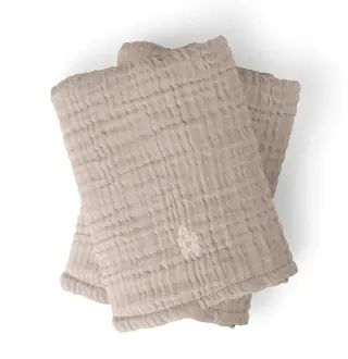 Produktfoto för Sebra - Nursing Towel 6-layer, 2-pack - Sköttillbehör - Beige - L58 x W40 cm