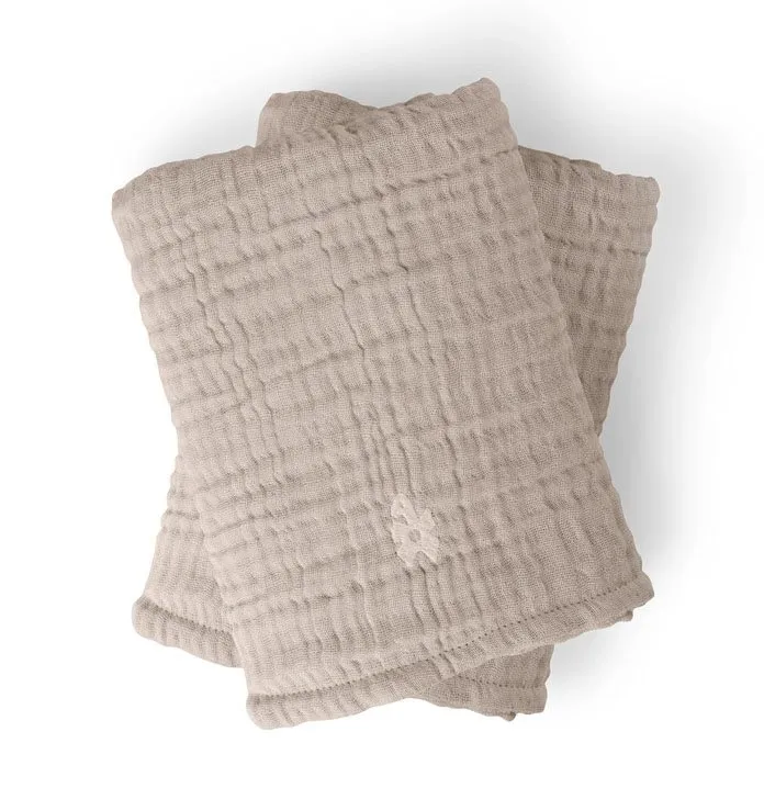 Bild 1 för Sebra - Nursing Towel 6-layer, 2-pack - Sköttillbehör - Beige - L58 x W40 cm