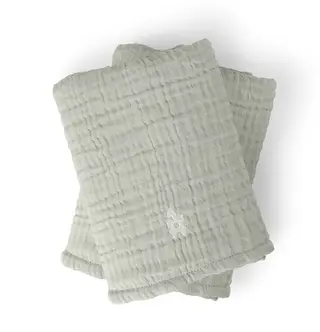 Produktfoto för Sebra - Nursing Towel 6-layer, 2-pack - Sköttillbehör - Green - L58 x W40 cm