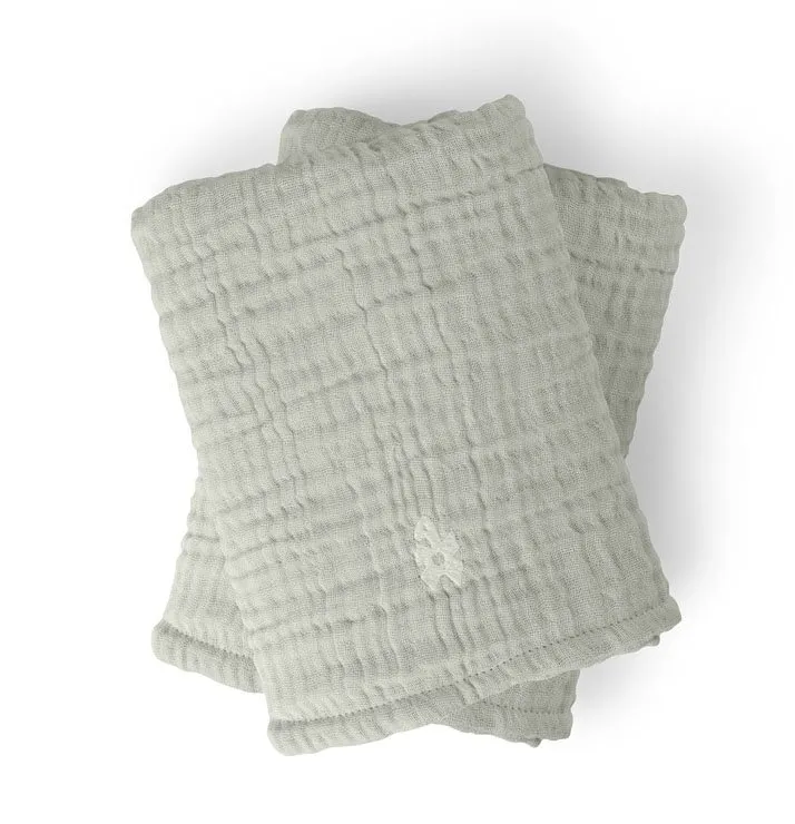 Bild 1 för Sebra - Nursing Towel 6-layer, 2-pack - Sköttillbehör - Green - L58 x W40 cm