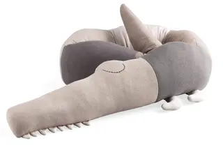 Produktfoto för Sebra stickad Croco, seabreeze beige
