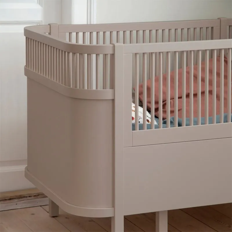 Bild 2 för Sebra växasäng baby & jr, classic jetty beige FSC mix