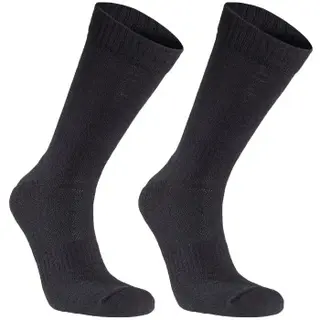 Produktfoto för Seger Strumpor 2P Basic Wool Sock Svart Strl 35/38