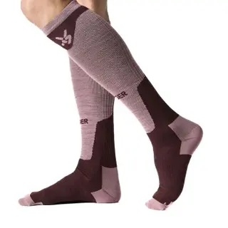 Produktfoto för Seger Strumpor Alpine Advanced Light Wool Compression Vinröd Strl 37/39