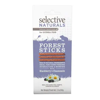 Produktfoto för Selective Marsvin Forest Sticks 60 g. pk. á 4 STK.