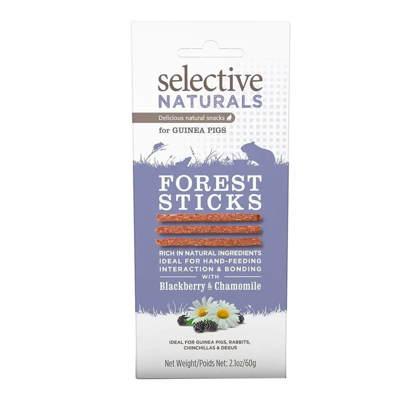 Alternativ bild 0 för Selective Marsvin Forest Sticks 60 g. pk. á 4 STK.