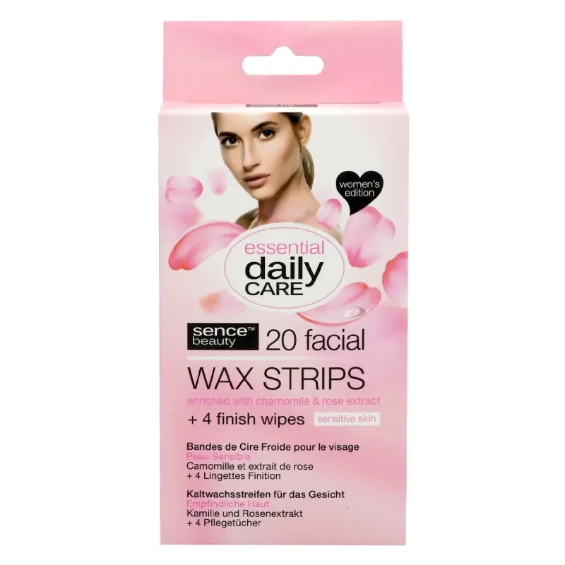 Alternativ bild 0 för Sencebeauty Essential daily Care Hair Removal Wax Strips Sensitive Ski
