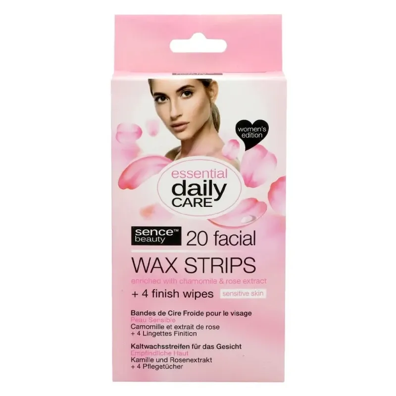 Bild 1 för Sencebeauty Essential daily Care Hair Removal Wax Strips Sensitive Ski