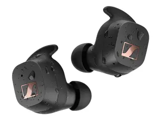 Produktfoto för Sennheiser SPORT True Wireless - True wireless-hörlurar med mikrofon - inuti örat - Bluetooth - svart