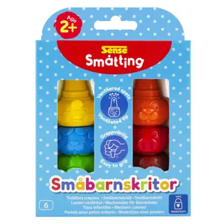 Produktfoto för Sense Småtting Kritor 6 st