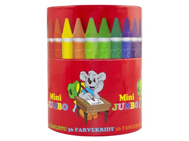Alternativ bild 0 för Sense Vaxkritor, Mini Jumbo, 3+ år, säkra att använda, blandade